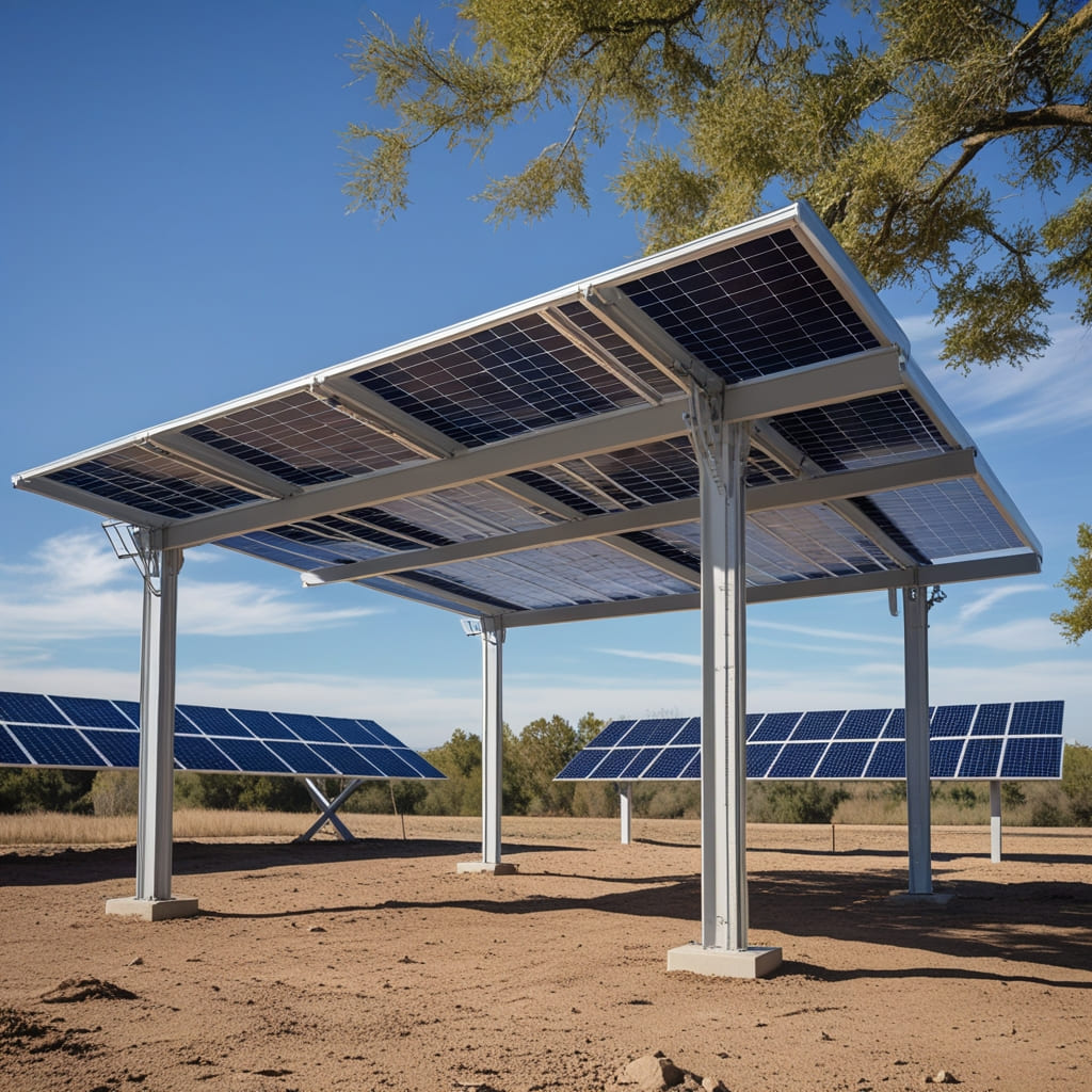 estructuras para pérgolas solares